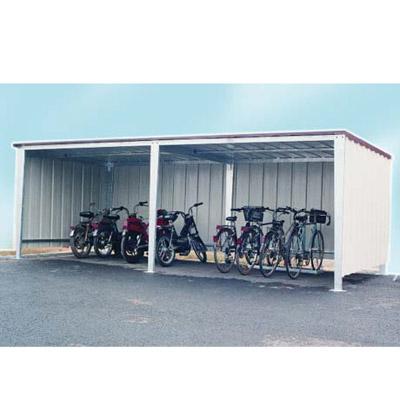 Abri vélos en acier à toit plat