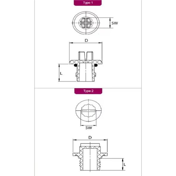 Devis Bouchon fileté à joint torique