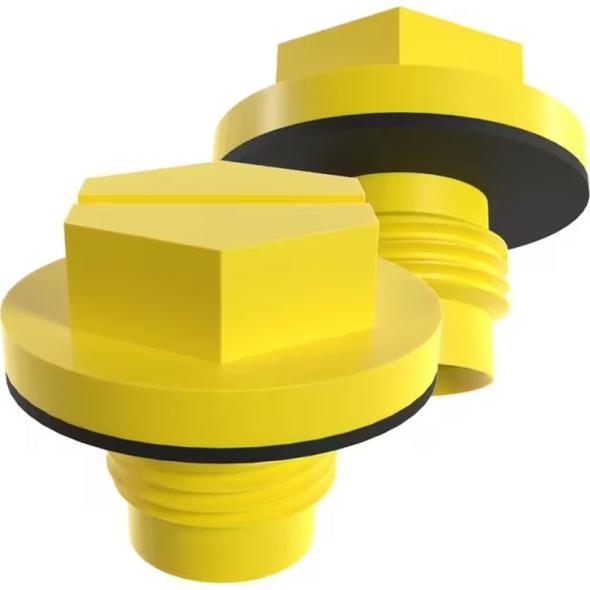 Bouchon fileté UNF collerette