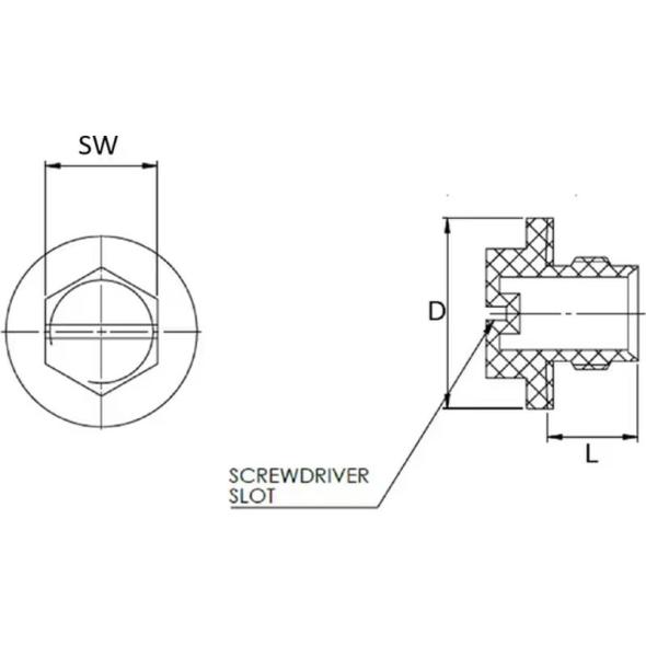 Devis Bouchon fileté UNF collerette