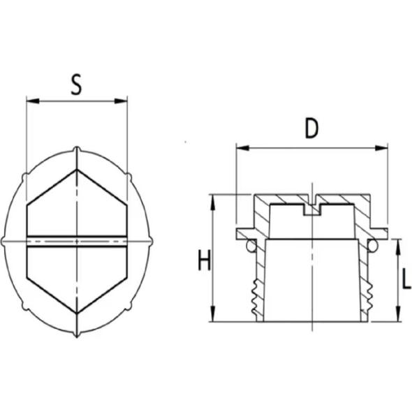 Devis Bouchon fileté UNF plastique
