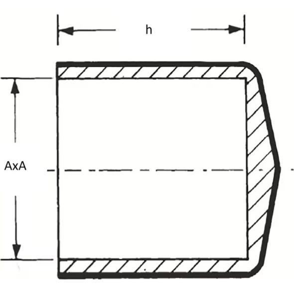 Vente Embout plastique carré (ESSENTRA)