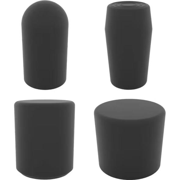 Embout plastique rond enveloppant