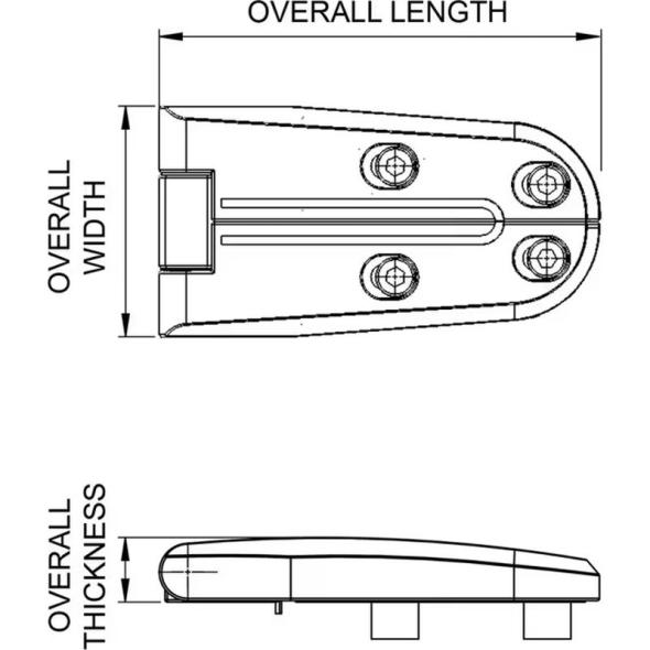 Devis Charnières polyamide et zamac HVAC, SR5502