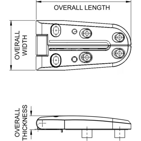 Vente Charnières polyamide et zamac HVAC, SR5502 (ESSENTRA)