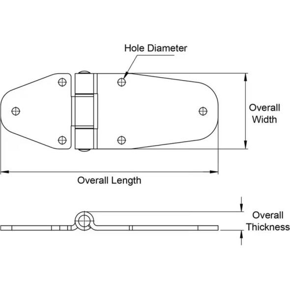 Devis Charnière métallique plate SR5506