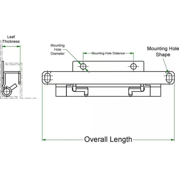 Devis Charnières à encastrer 90° et 110°, SR5468 - SR5468