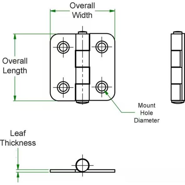Prix Charnière plate inox haut de gamme, SR5562
