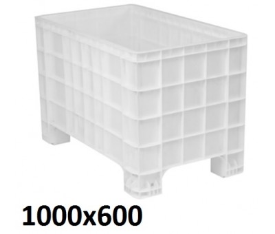 Caisse plastique à parois pleines 1000x600, BL-106065PDO