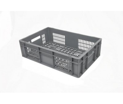 Vente Bacs gerbables euronormes ajourés plastique 600x400 (BAC-LAND PACK)