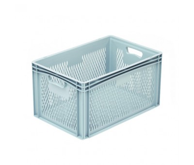 Comparateur Caisse plastique ajourée gerbable norme Europe 600x400