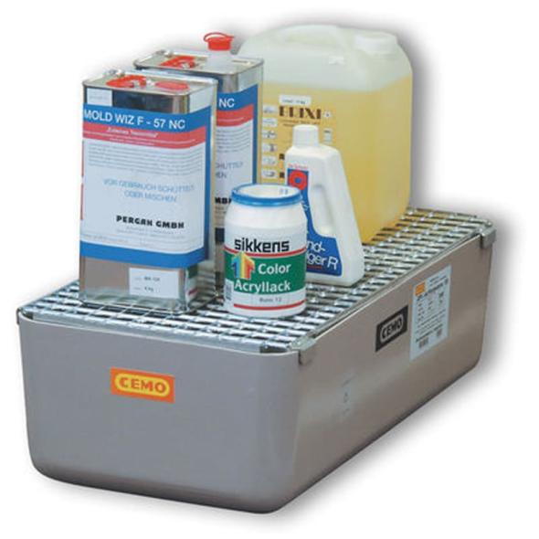 Bac de rétention polyester 65 litres avec / sans caillebotis