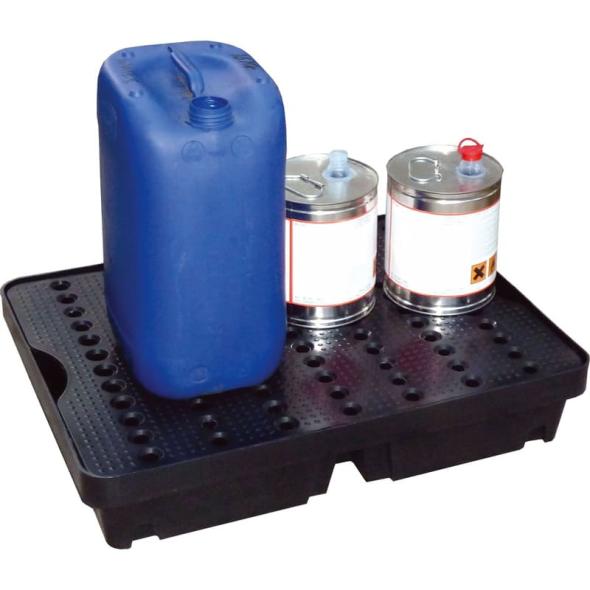 Bac de rétention polyéthylène pour petits récipients LABO 40