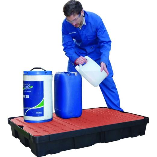 Bac de rétention en polyéthylène pour petits contenants LABO 100 - CEMO FRANCE