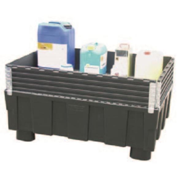 Comparateur Bac de rétention polyéthylène 2 patins EURO-PE