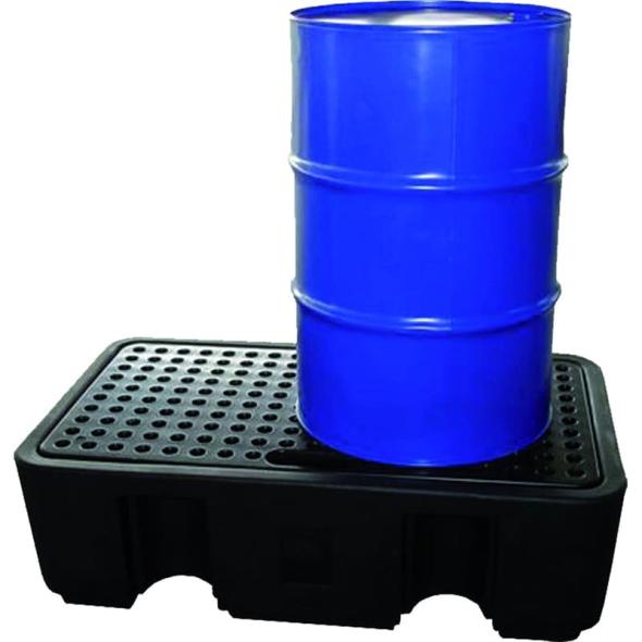 Bac de rétention polyéthylène 2 fûts DRUM 240/2