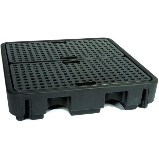 Bac de rétention PE 240 litres pour 4 fûts DRUM 240/4 - CEMO FRANCE