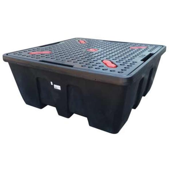 Bac de rétention PE pour 1 cubitainer CUBI-PE 1200/1