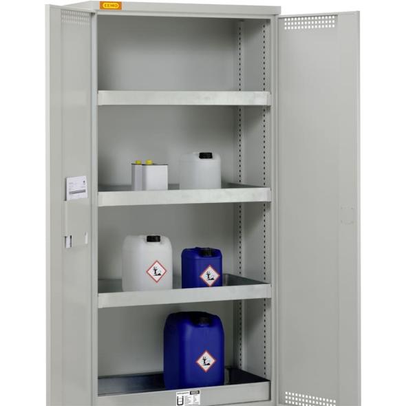 Armoire de sûreté haute 1 ou 2 portes pour produits dangereux