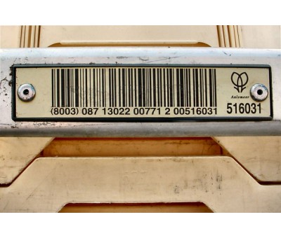 Etiquette aluminium pour conteneur