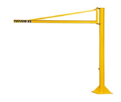 Potence de levage sur fût à flèche triangulée profil IPN