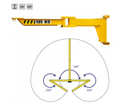 Potence murale articulée de levage