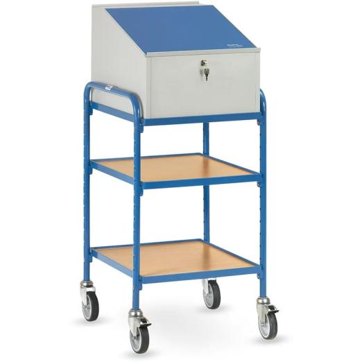 Pupitre d'atelier roulant à étagères - AVMD