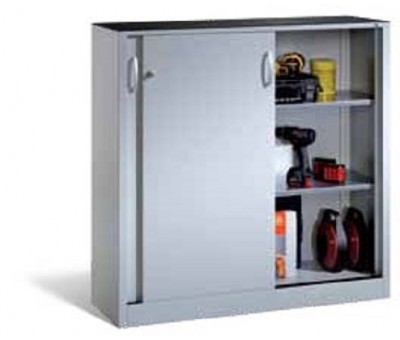 Armoire de comptoir à portes coulissantes