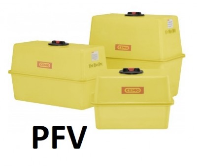 Réservoir plastique polyester rectangulaire