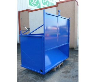 Vente Benne à fond incliné et porte pour vidage rapide FP (GOUBARD)