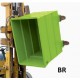 Benne à déchets pour chariot à tête rotative BR