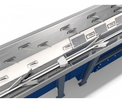 Convoyeur à harpons pour déchets d'usinage