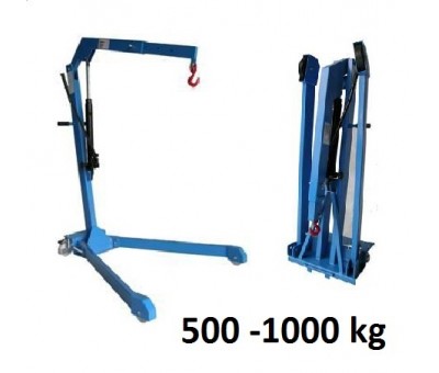 Grue pliante d'atelier à longerons en V, 500 ou 1000 kg
