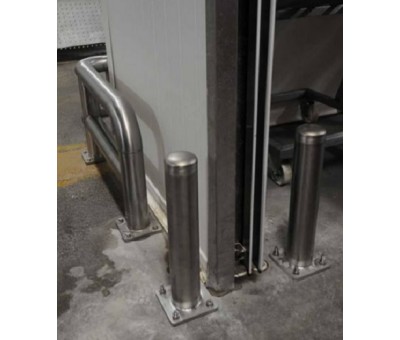 Vente Poteau et barrière inox de protection anti choc (SCHWEYER)