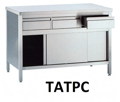 Vente Table armoire inox, avec ou sans tiroirs (SCHWEYER)