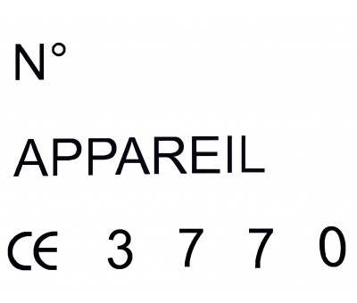 Plaque de numéro de série et appareil