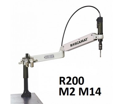 Bras de taraudage pneumatique compact R200, M2 à M14 (M16)