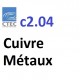 Nettoyant liquide écologique pour dégraissage du cuivre et tous métaux CTEC c2.04