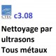 Liquide pour nettoyage par ultrasons de tous métaux, CTEC c3.08