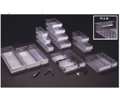 Bacs transparents pour étagère de stockage