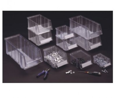 Bacs à bec polystyrène transparents