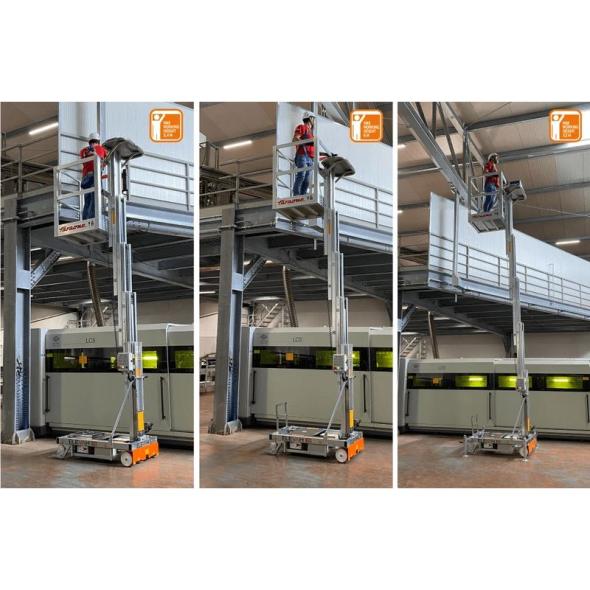 Vente Nacelle aluminium manuelle Pocketlev Elevah 70, jusqu'à 7 mètres (AXEO)