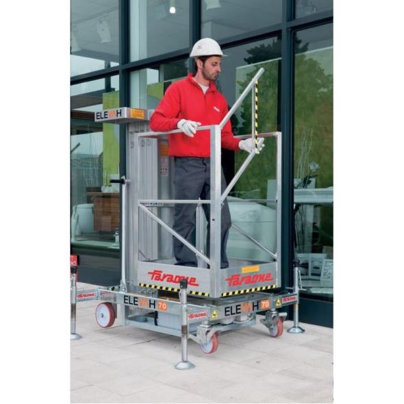 Fabricant Nacelle aluminium manuelle Pocketlev Elevah 70, jusqu'à 7 mètres