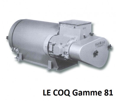 Tamis industriel centrifuge Le Coq gamme 81