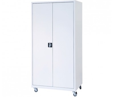 Armoire audiovisuelle mobile à portes battantes