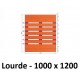 Palette bois lourde 5 semelles 1000x1200 neuve