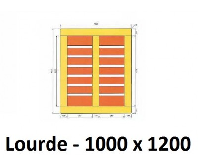 Achat Palette bois lourde 5 semelles 1000x1200 neuve