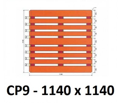 Palette CP9 neuve 1140 x 1140