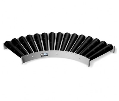 Courbe à rouleaux coniques