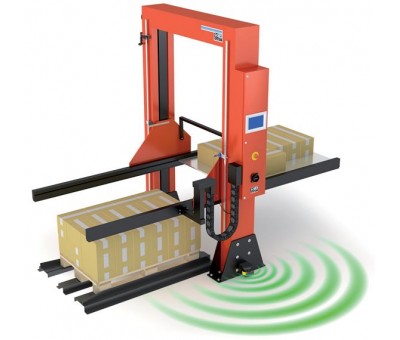Palettiseur automatique sur ligne de conditionnement